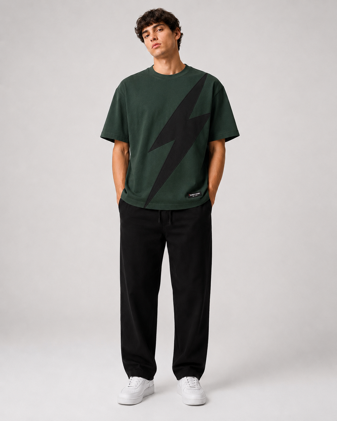Voltage Bolt Tee – Dark Green