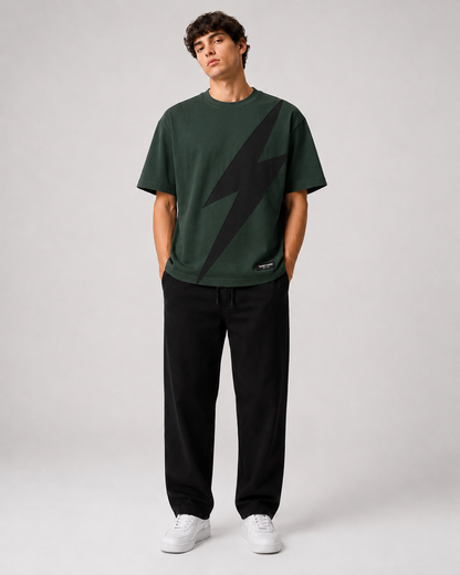 Voltage Bolt Tee – Dark Green