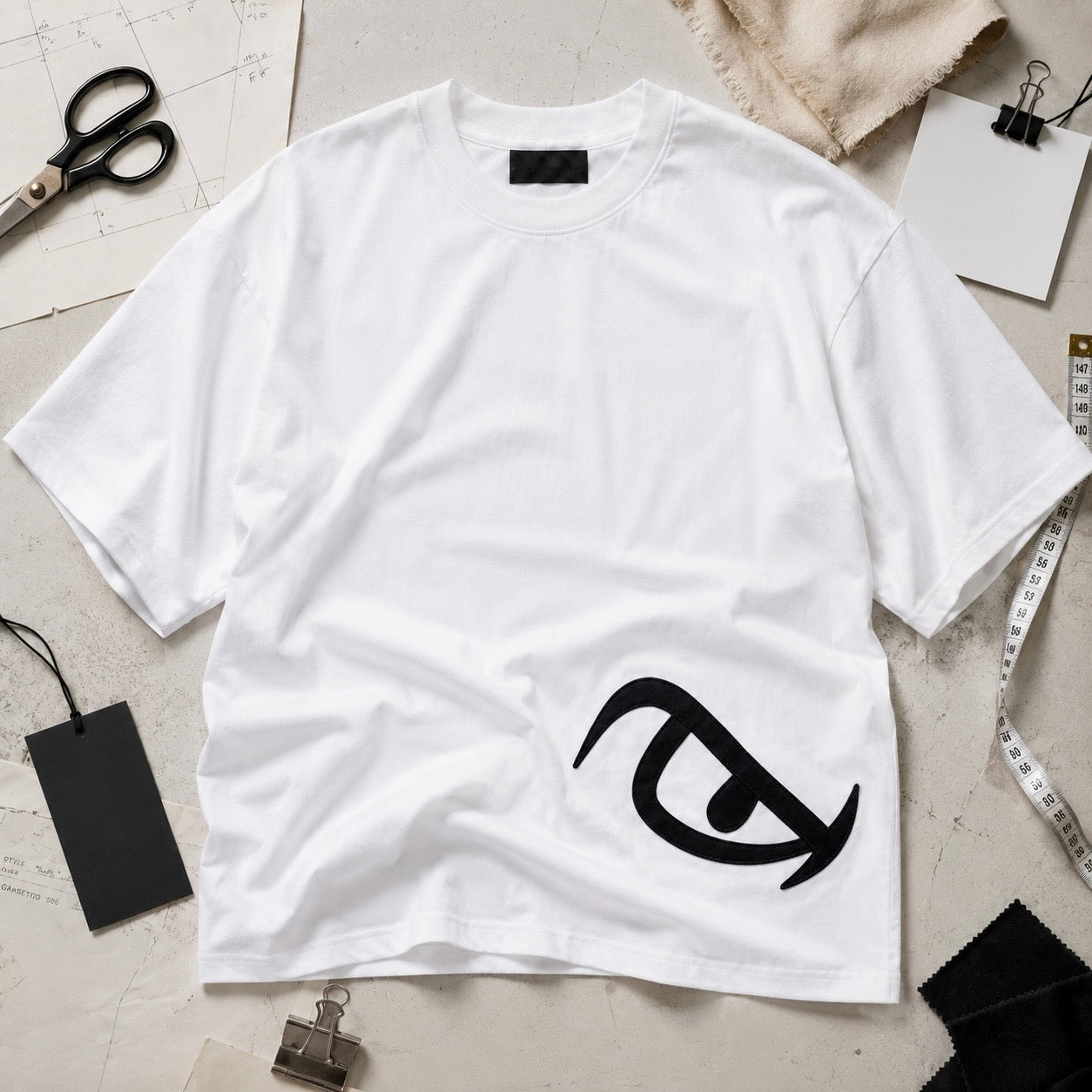 Vision Appliqué Tee White