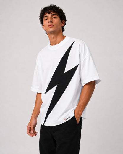 Strike Appliqué Tee White