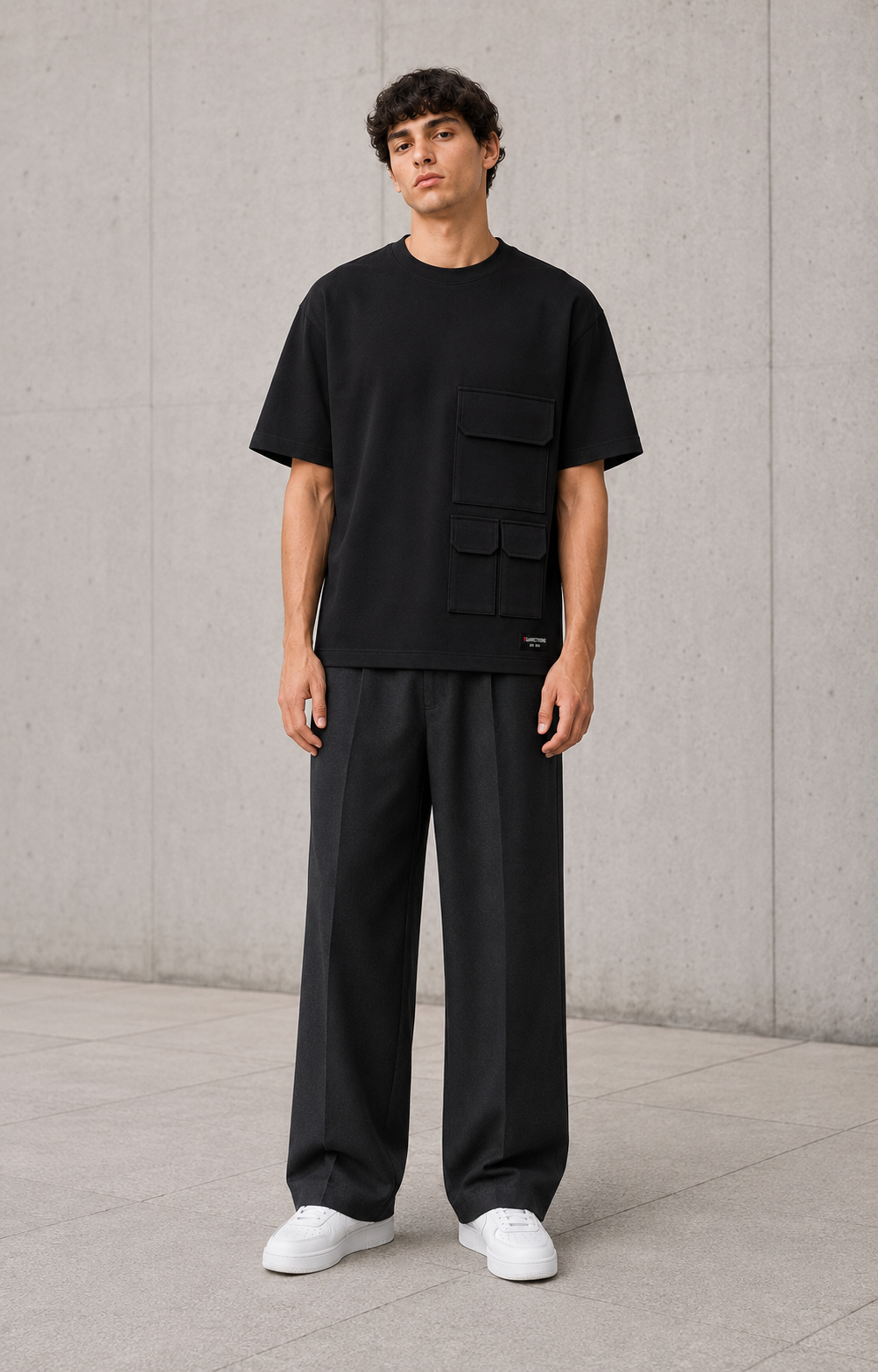 UTILITY BLOCK TEE BLACK