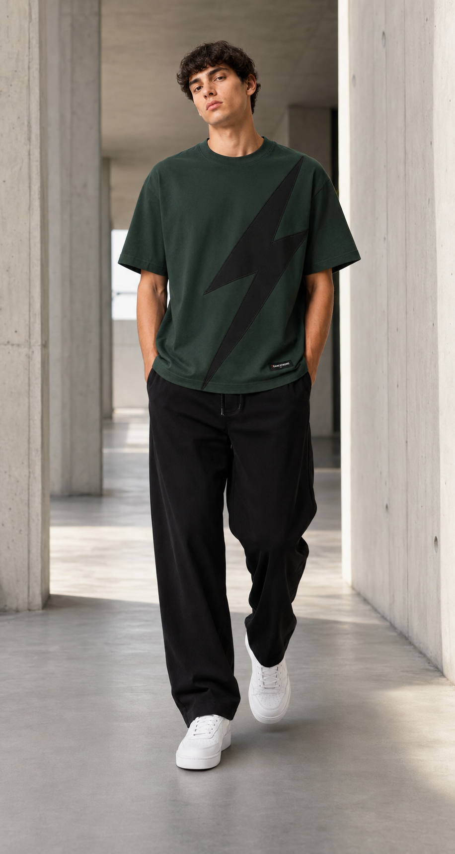 Voltage Bolt Tee – Dark Green