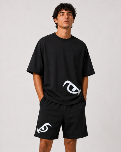 Vision Appliqué Co-Ord Set Black