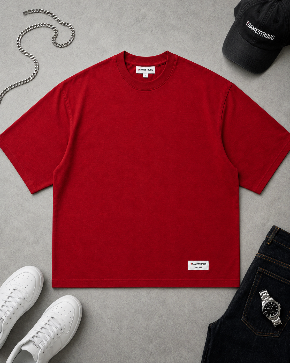 Essential Tee — Red