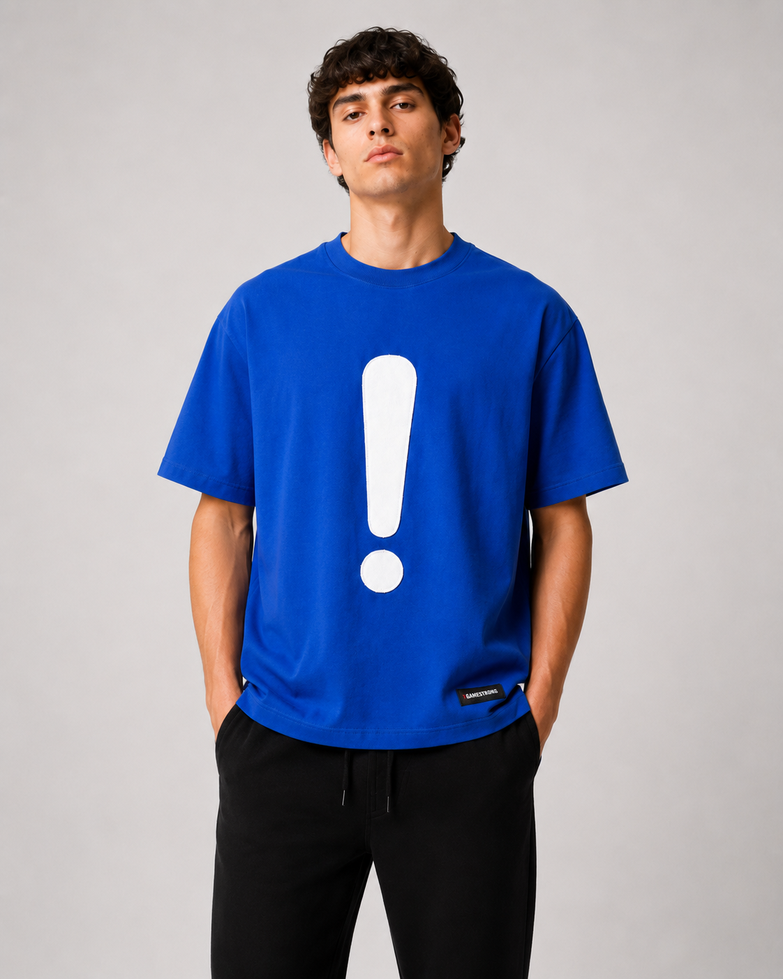 Statement Mark Tee – Royal Blue