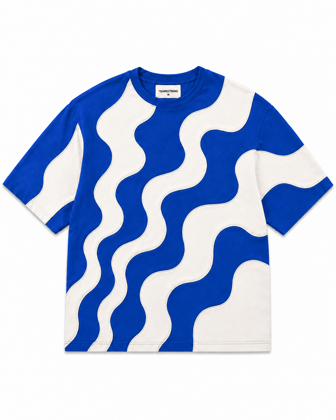 Waveform Tee — Saturated Blue
