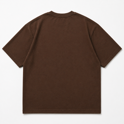 Axis Zip Tee — Coffee Brown