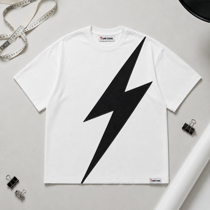 Strike Appliqué Tee White