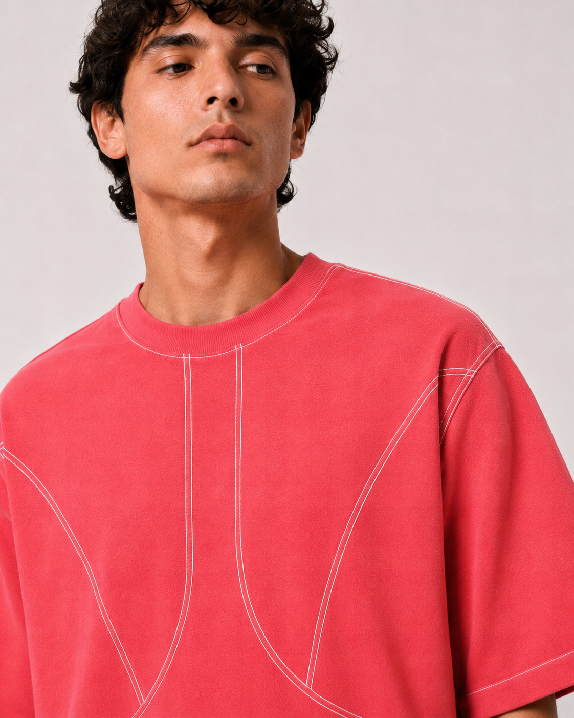 Studio Contour Tee — Bright Pink