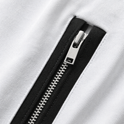 Axis Zip Tee — White