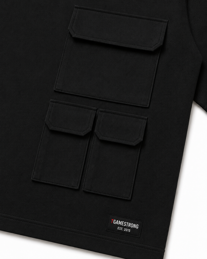 UTILITY BLOCK TEE BLACK