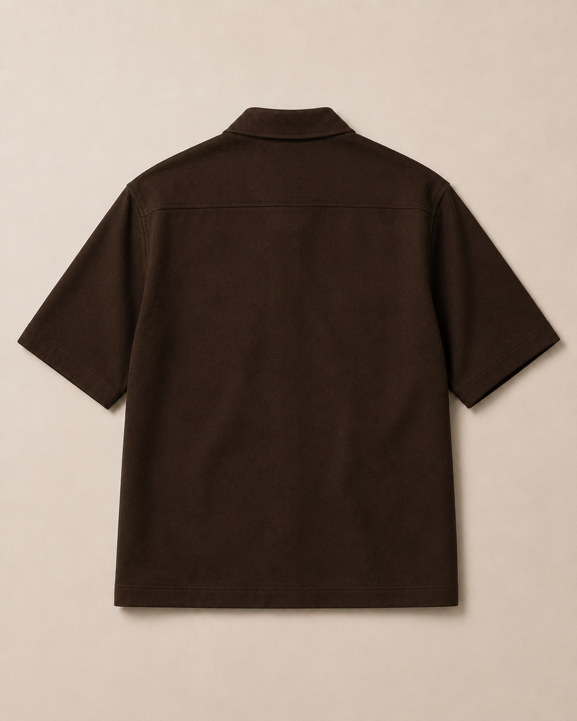 Utility Zip Overshirt - Coffee Brown