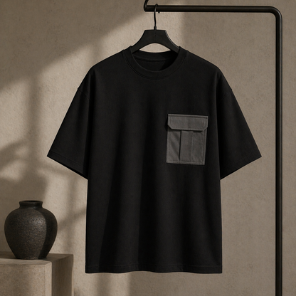 Utility Pocket Tee Black