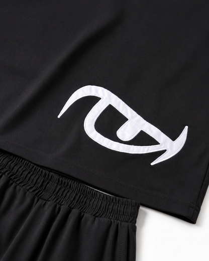 Vision Appliqué Co-Ord Set Black