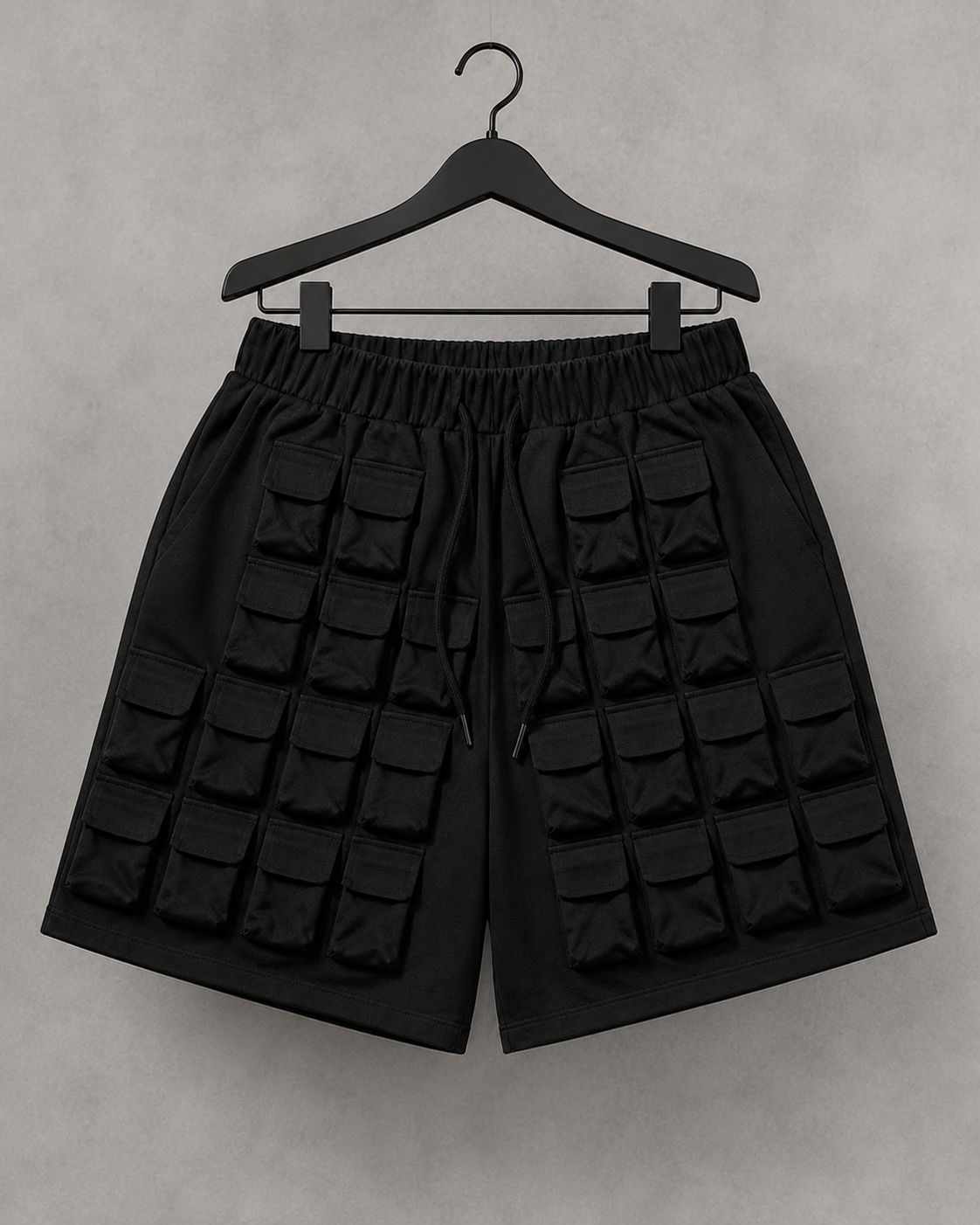 Utility Grid Shorts – Black