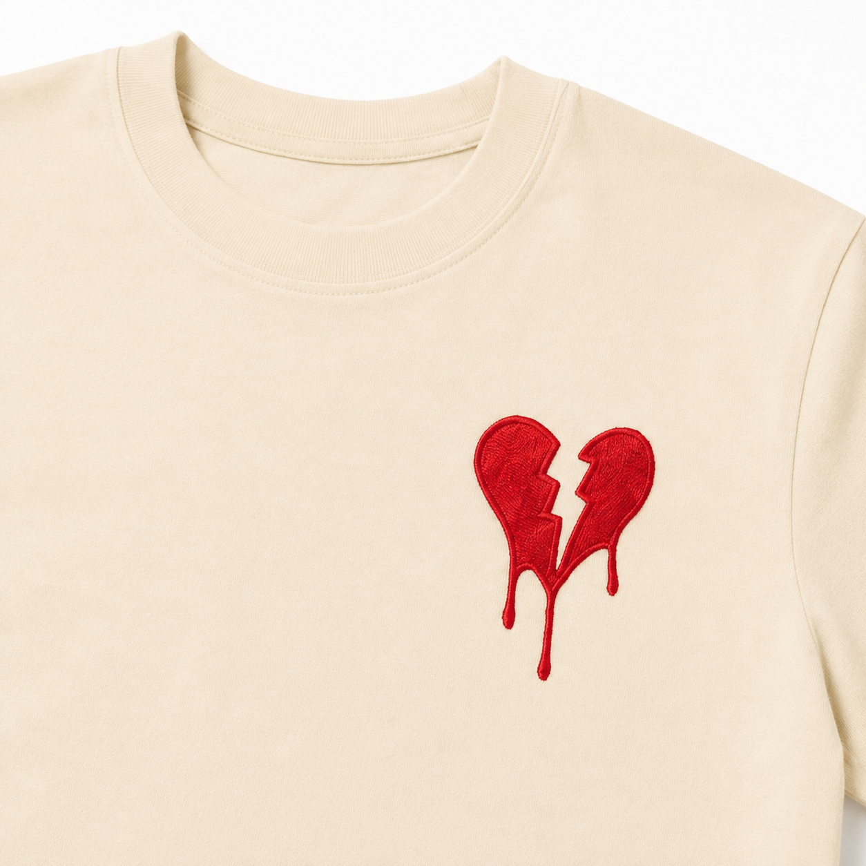 Broken Heart Tee – Cream