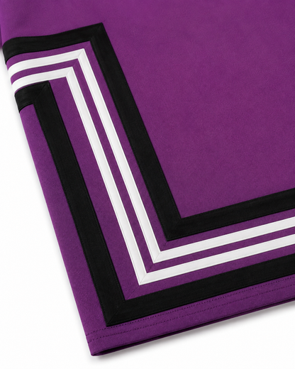 Boundary Zip Polo — Purple Potion