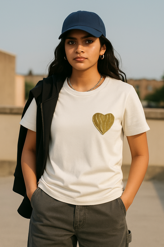 Golden Heart Pocket Tee