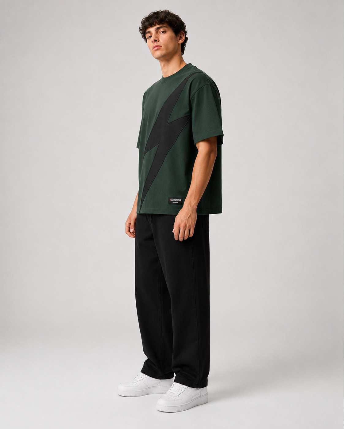 Voltage Bolt Tee – Dark Green
