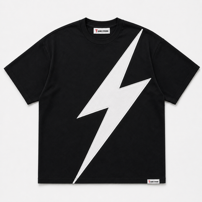 Strike Appliqué Tee Black