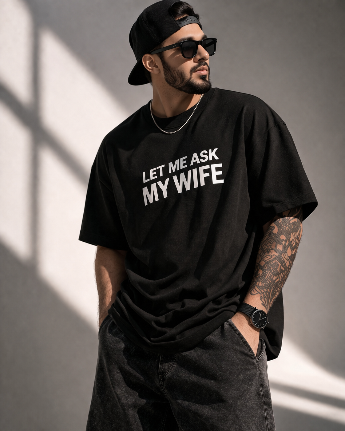 Good Husband Tee Black