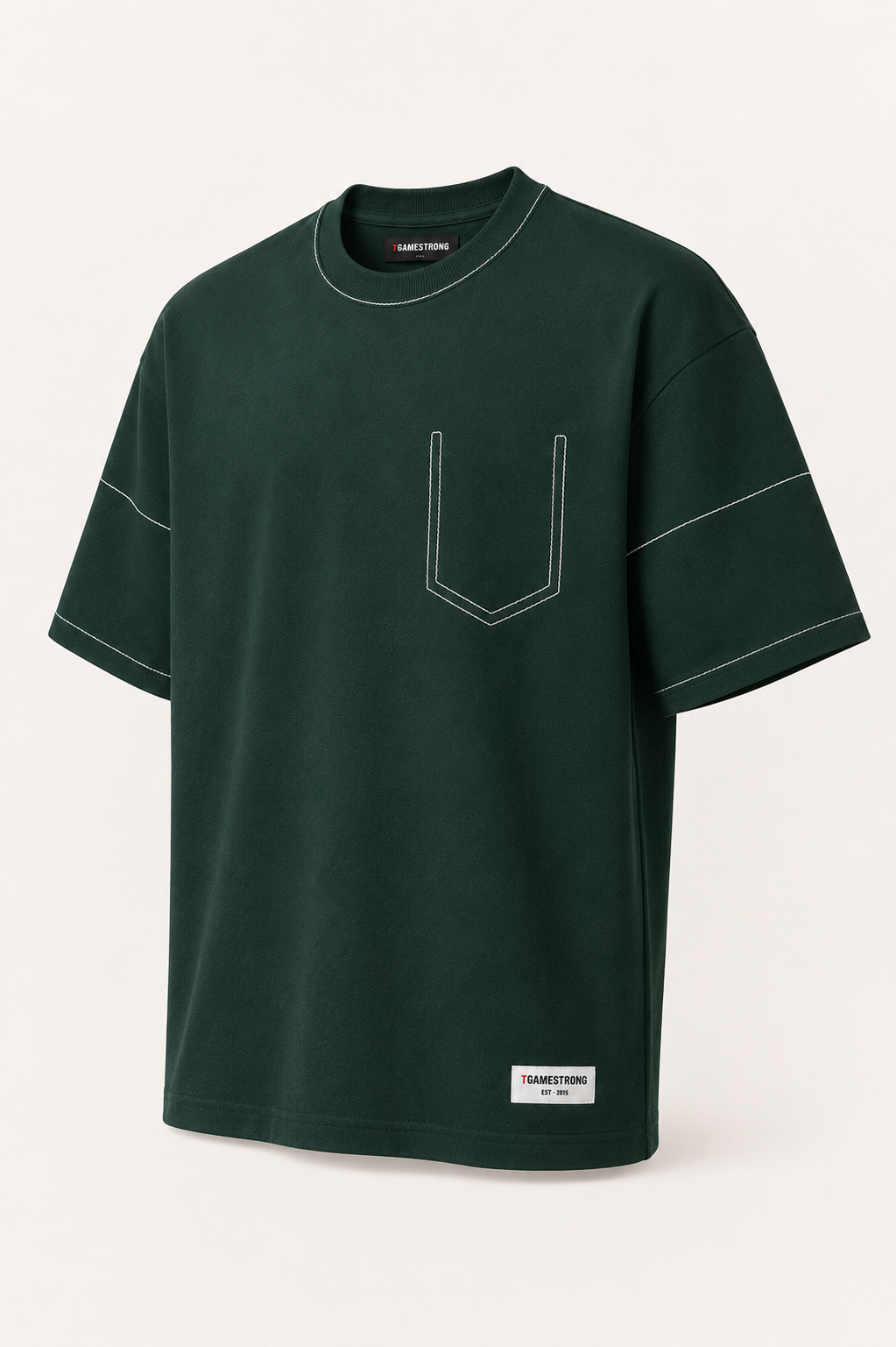 Studio Trace Tee – Dark Green
