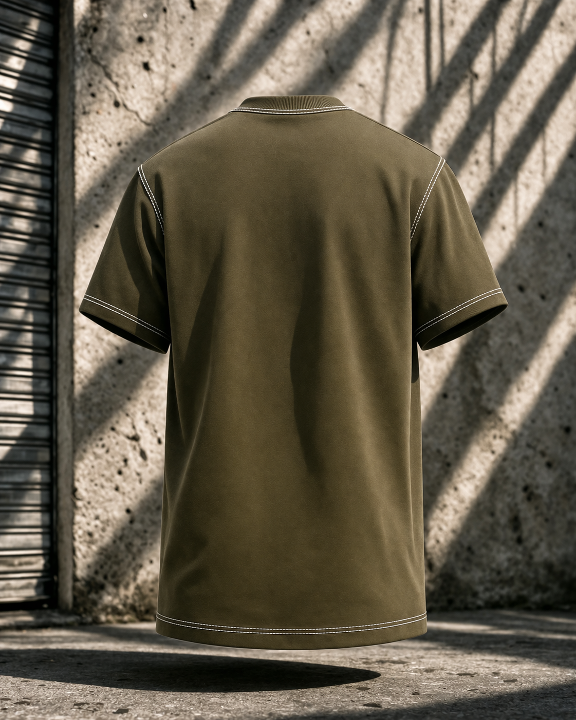 Engineered Stitch Tee Olive