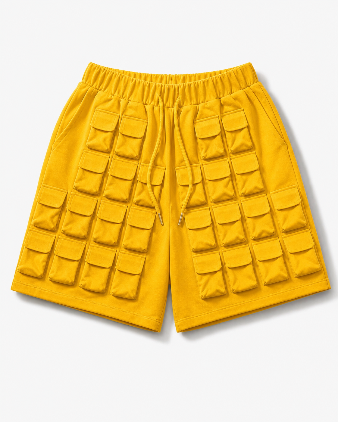 Utility Grid Shorts – Mustard Yellow