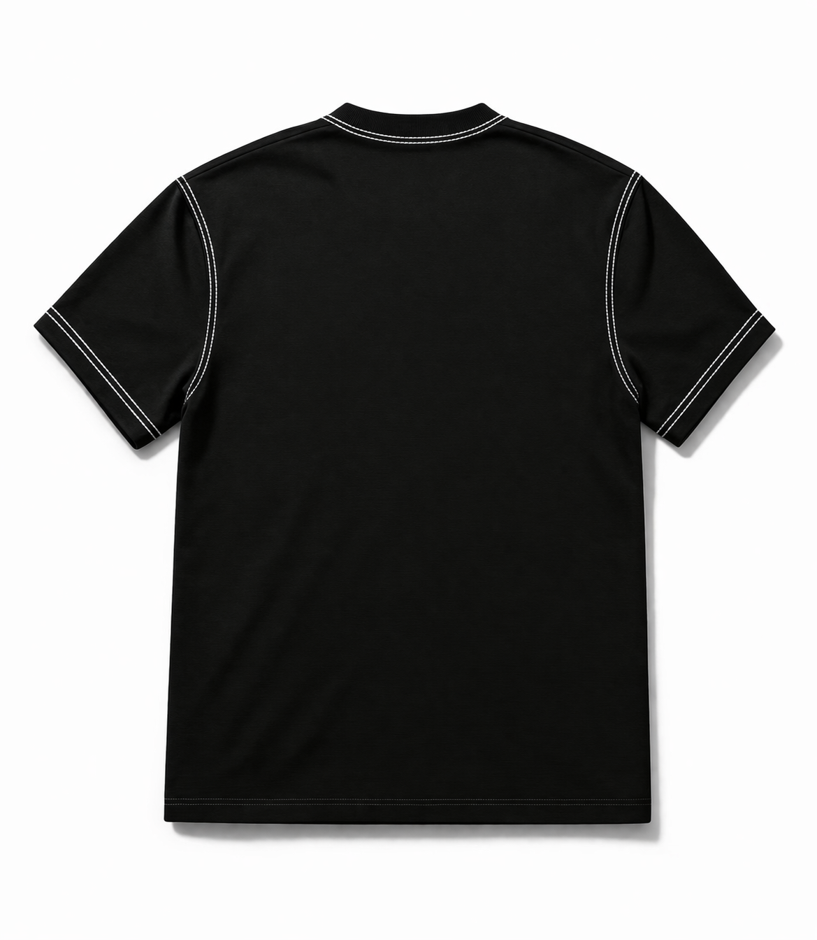 Engineered Stitch Tee Black
