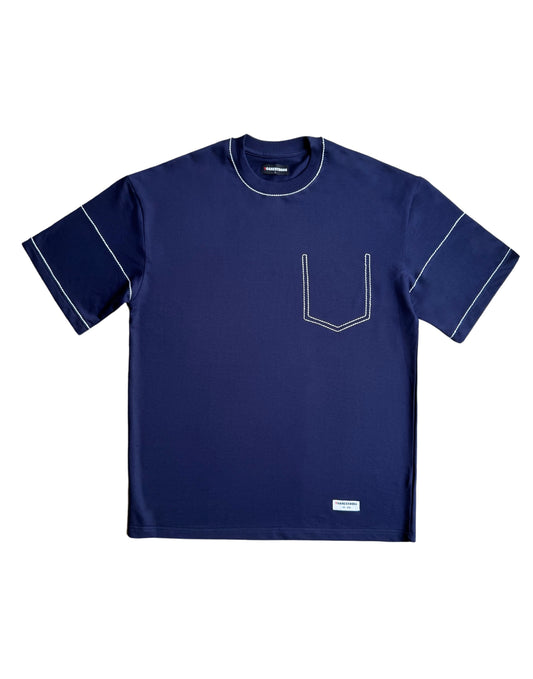Navy Pocket Detailed Tee