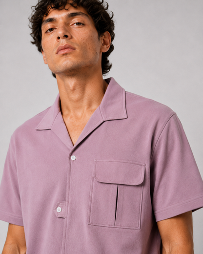 FIELD POCKET SHIRT – GRAPE SHAKE