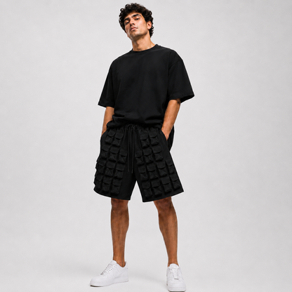 Utility Grid Shorts – Black