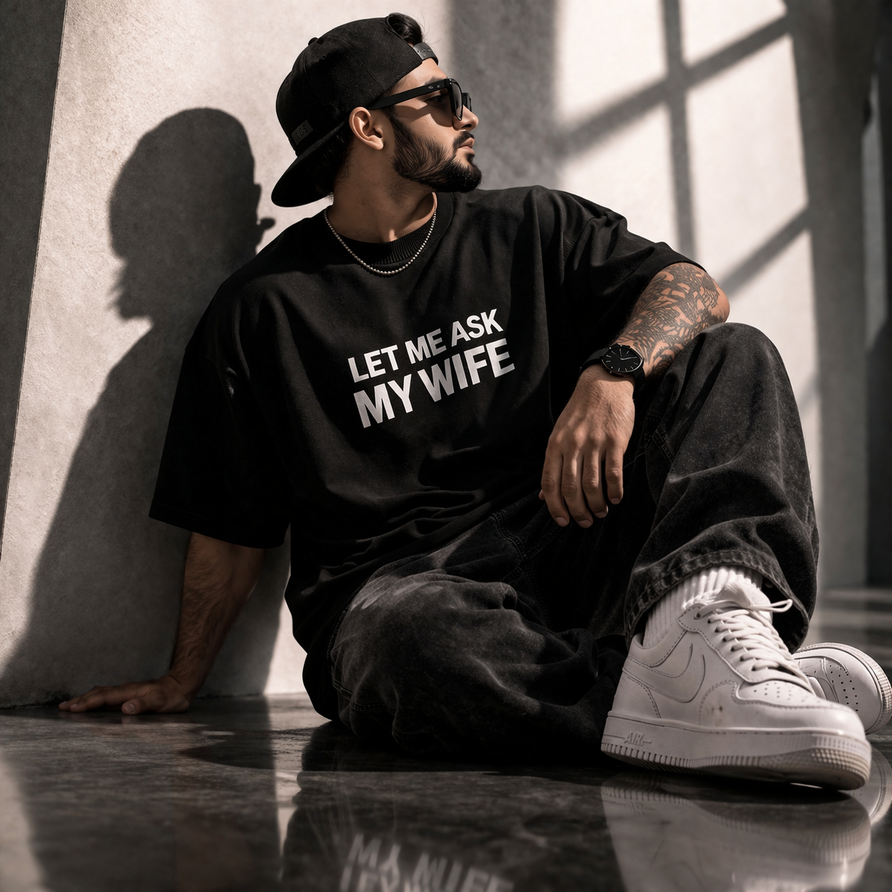 Good Husband Tee Black