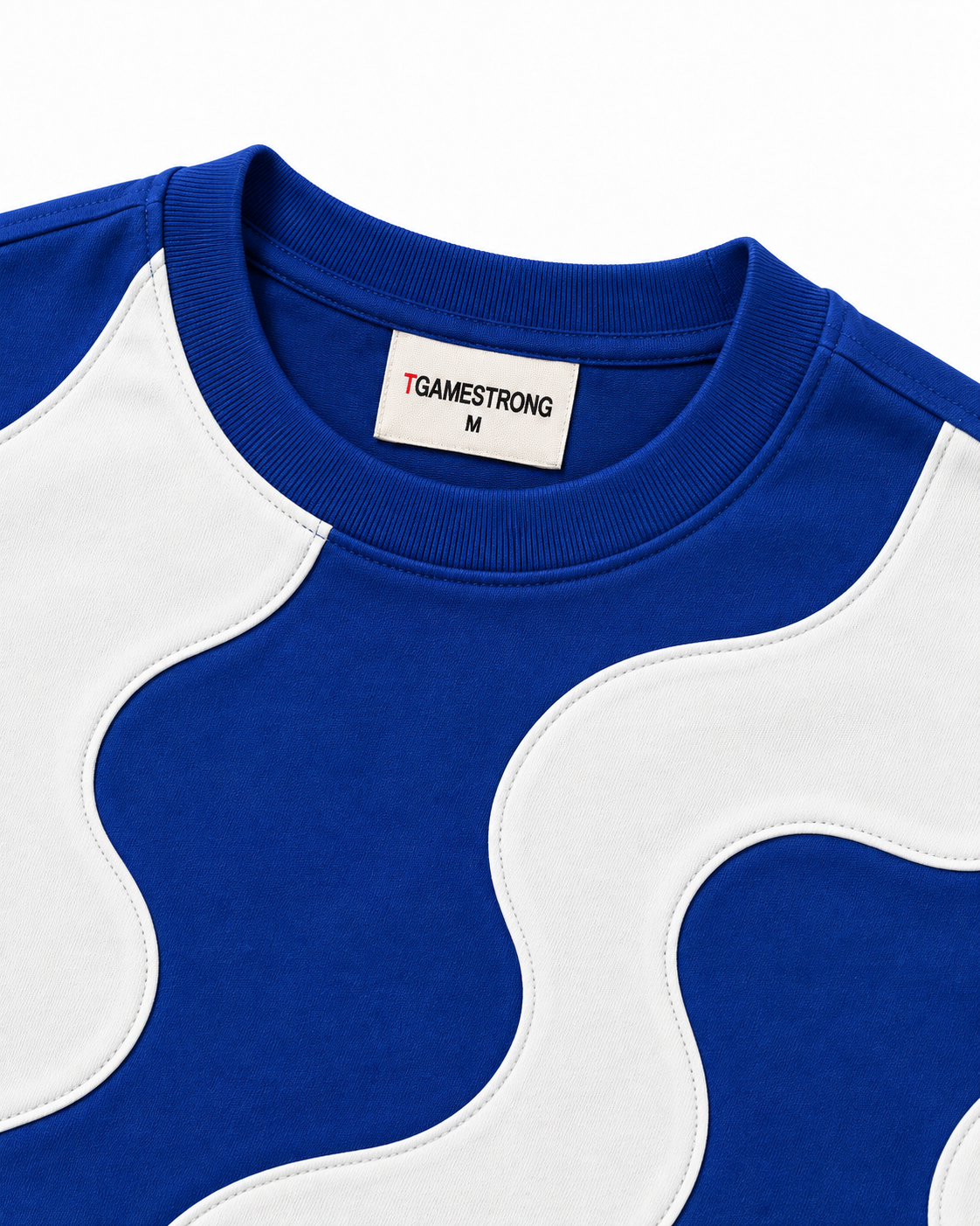 Waveform Tee — Saturated Blue