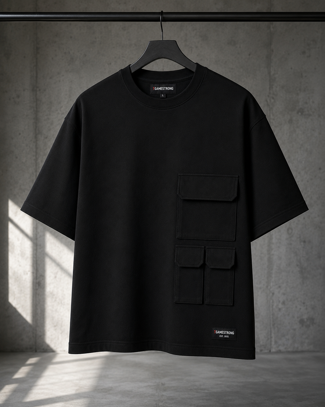 UTILITY BLOCK TEE BLACK
