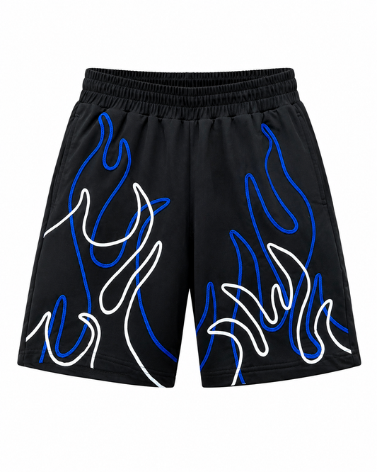 Studio Fireline Shorts – Black / Royal Blue