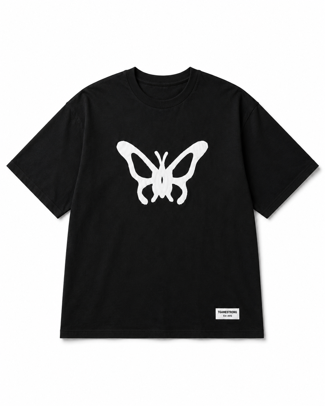 Butterfly Cut Tee – Black