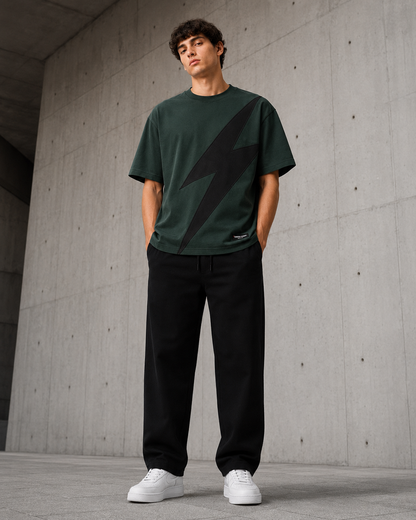 Voltage Bolt Tee – Dark Green