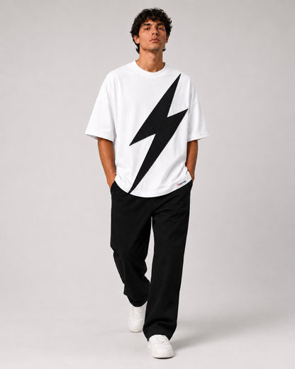 Strike Appliqué Tee White