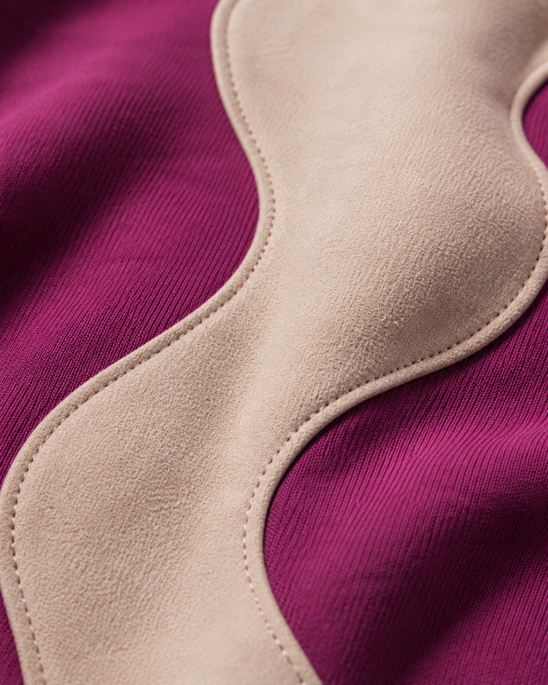 Studio Waveform Tee — Purple Potion / Sand