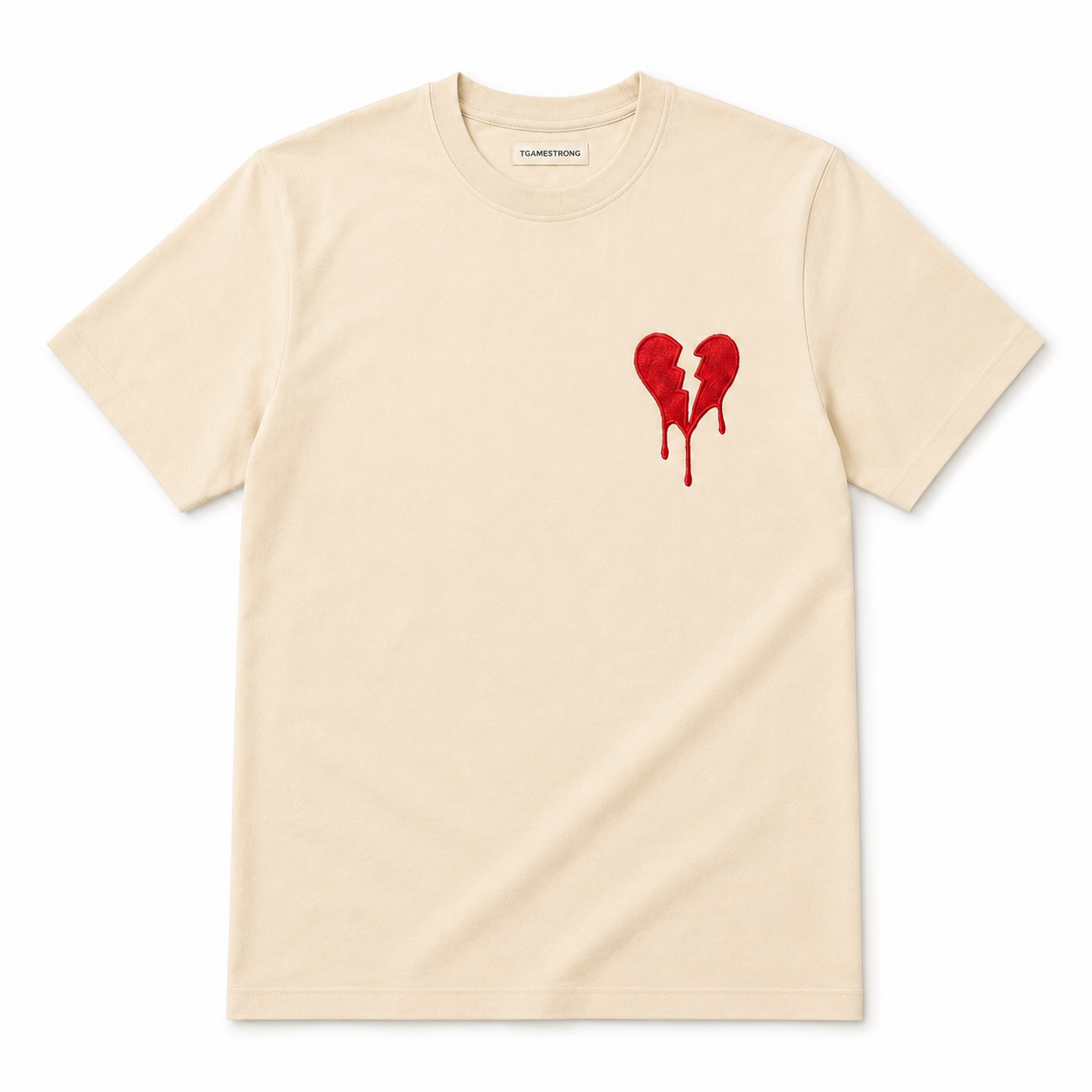 Broken Heart Tee – Cream