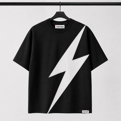 Strike Appliqué Tee Black