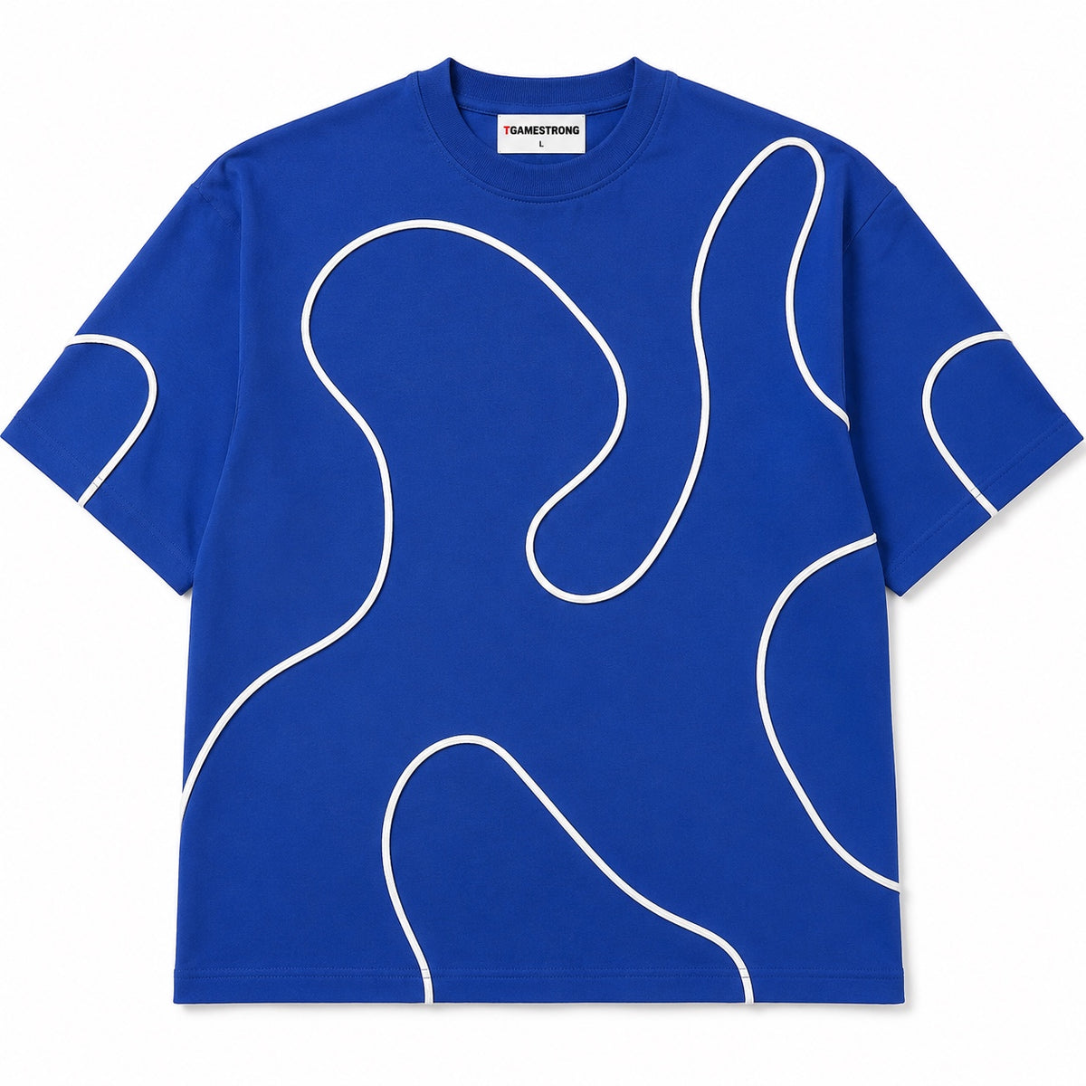 Line Theory Tee — Saturated Blue
