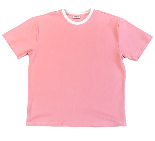 Ribbed Baby Pink Blank tee
