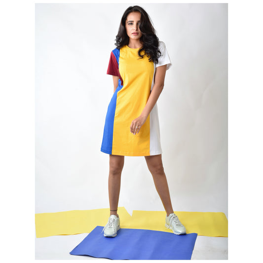 Colourblocked dress