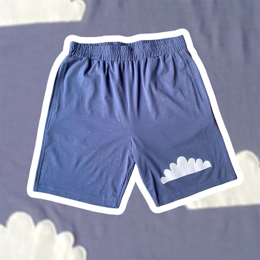 Blue Cloudy Shorts