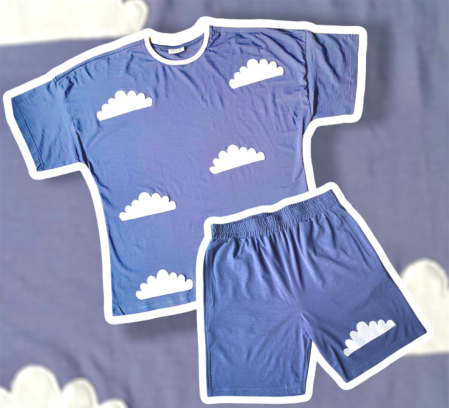 Cloudy Co-ord Set blue