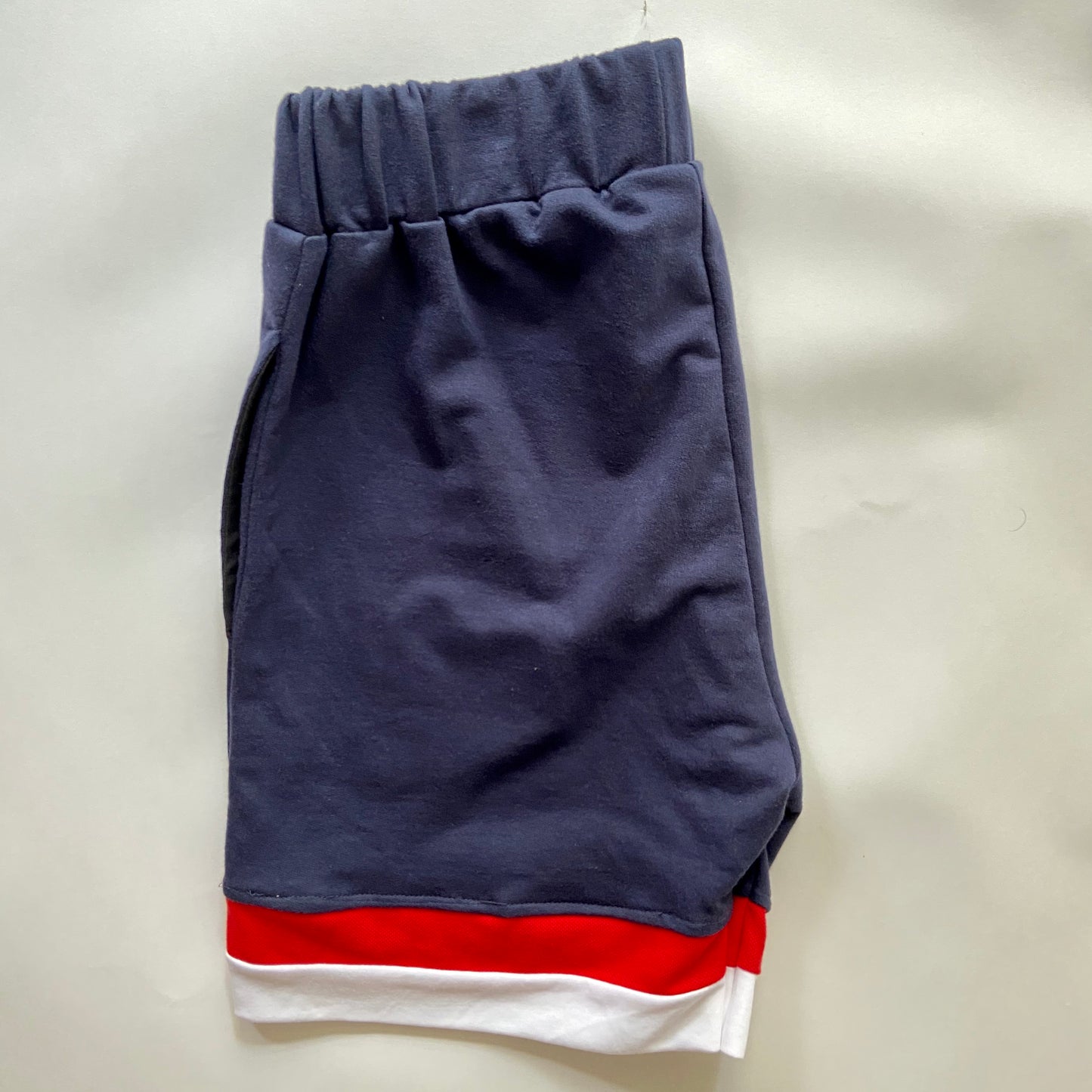 Navy shorts detailed
